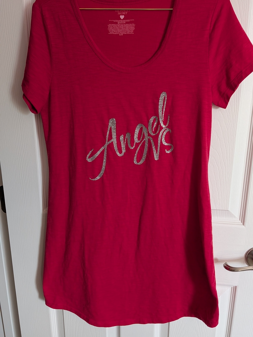 Victoria's Secret Red 'Angel' Graphic Tee Nightshirt